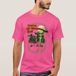 Funny Black and Tan Chihuahua Alien You're Chosen  T-Shirt