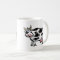 Funny Black and White Cow Cartoon