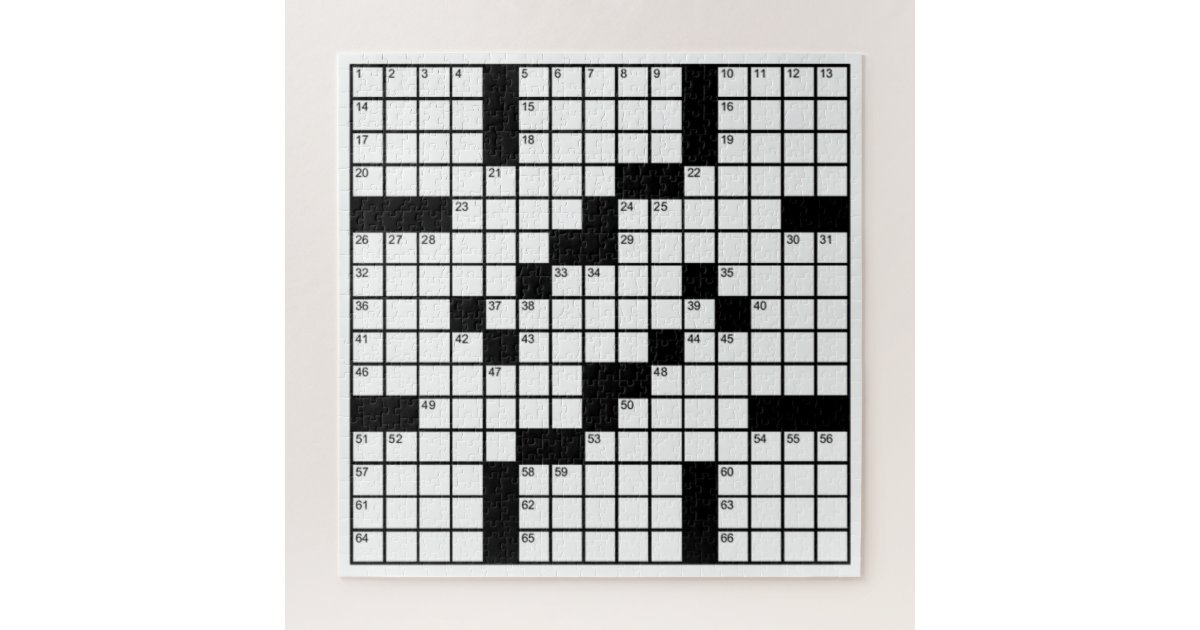 Funny Black and White Crossword Game Jigsaw Puzzle | Zazzle