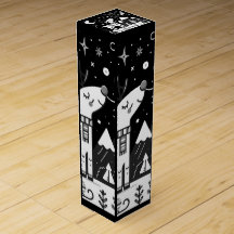 Funny Black and White Reindeer Pattern