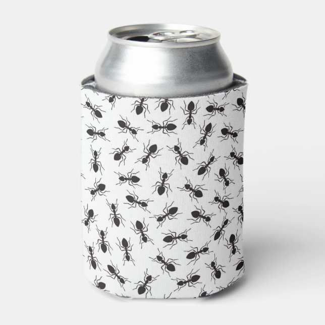 Funny Black Ants Pattern Can Cooler (Can Front)