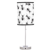 Funny Black Ants Pattern Table Lamp (Back)