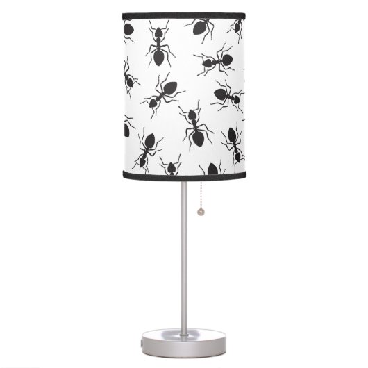Funny Black Ants Pattern Table Lamp (Left)