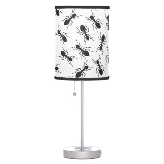 Funny Black Ants Pattern Table Lamp (Right)