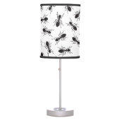 Funny Black Ants Pattern Table Lamp (Front)