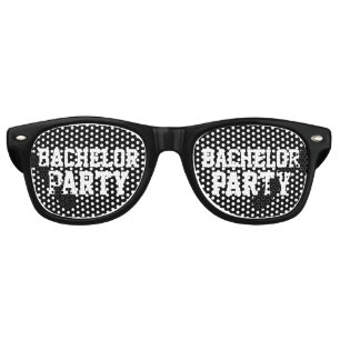 Funny black bachelor party shades sunglasses