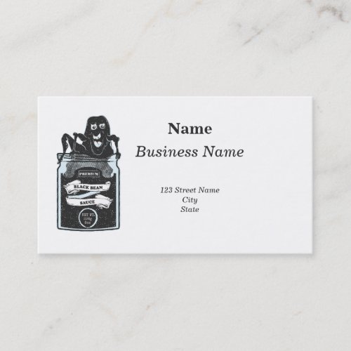 Funny Black Bean Sauce Monster Business Card