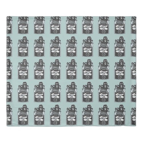 Funny Black Bean Sauce Monster Duvet Cover