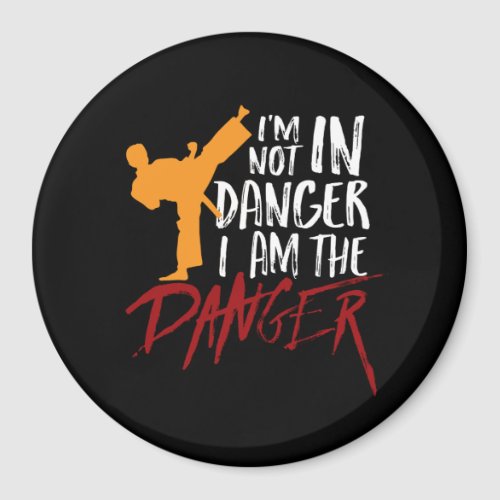 Funny Black Belt Fighter Martial Arts Humor Magnet