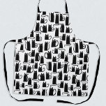 Funny Black Cat Apron<br><div class="desc">Fun little black kitty cats,  purrfect for animal lovers. Original art by Nic Squirrell.</div>