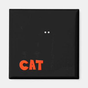 Funny Black Cat Cat Servant Magnet