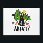 Funny Black Cat Christmas Tree Merry Santa Humor C<br><div class="desc">Funny Black Cat Christmas Tree Merry Santa Humor Cat What_ Men Women Kids</div>
