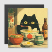Funny Black Cat Eating Ramen (Front/Back)