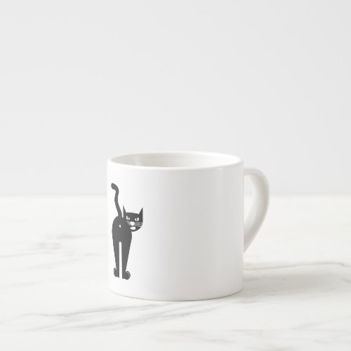 Funny Black Cat Espresso Cup