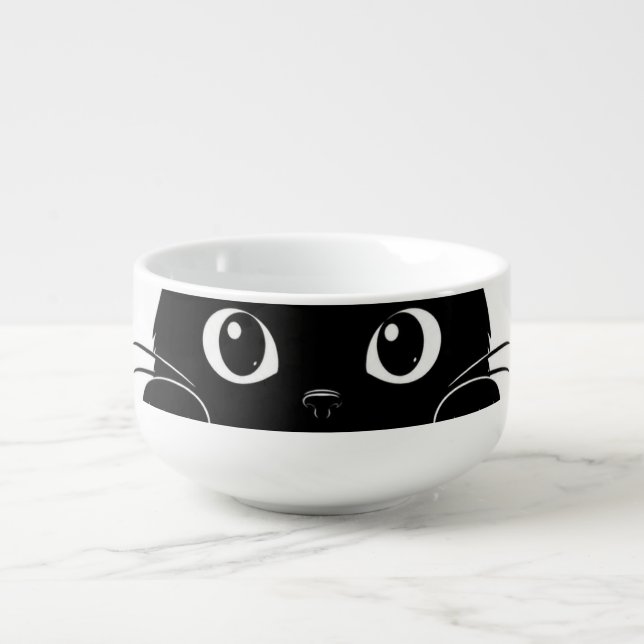 Funny Black Cat "EW, PEOPLE." Coffee Mug | Cute In (Front)