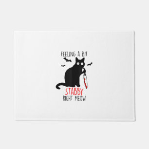 Funny Black Cat Halloween Costume Feeling a Bit St Doormat