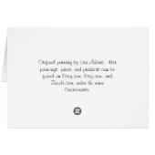 Funny Black Cat Mice Flowers Creationarts Cards (Back Horizontal)
