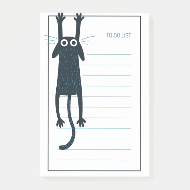 Funny Black Cat Notes (Front)