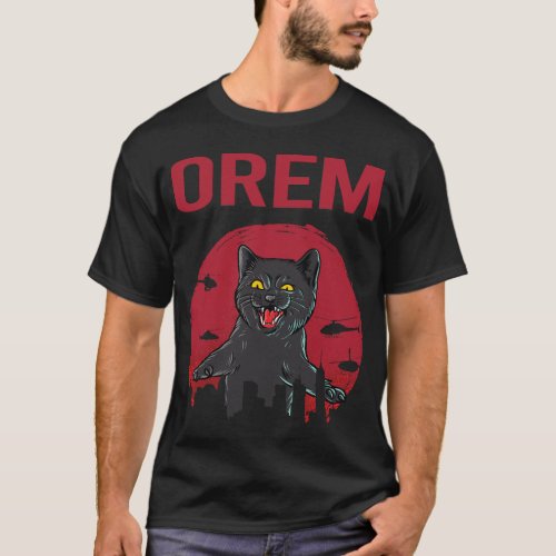 Funny Black Cat Orem T_Shirt