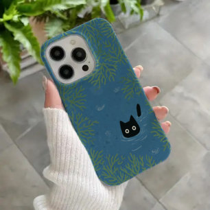 Funny Black Cat Phone Case
