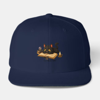 Funny Black Cat Reading Books Graphic Tee Visor