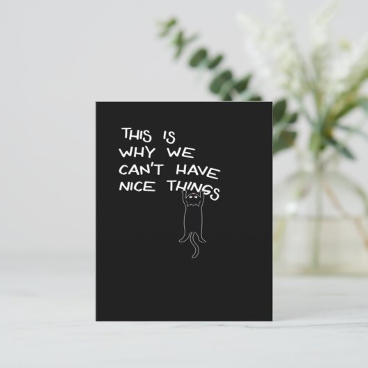 Funny Black Cat Saying | Cute Gift | Family Lover (Standing Front)