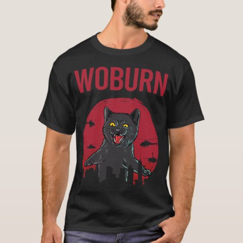 Funny Black Cat Woburn T_Shirt