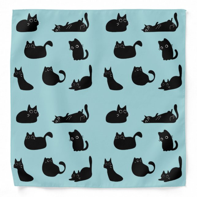 Funny Black Cats Bandana (Front)