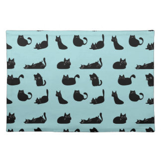 Funny Black Cats Cloth Placemat