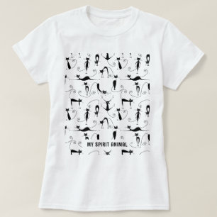 Funny Black Cats Custom Text or Name T-Shirt