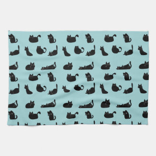 Funny Black Cats Kitchen Towel