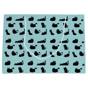 Funny Black Cats Large Gift Bag