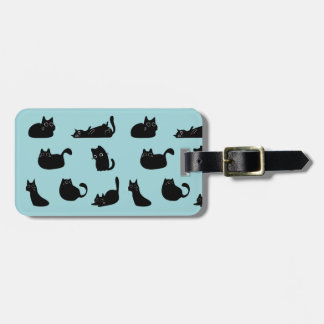 Funny Black Cats Luggage Tag