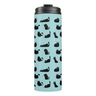 Funny Black Cats Thermal Tumbler