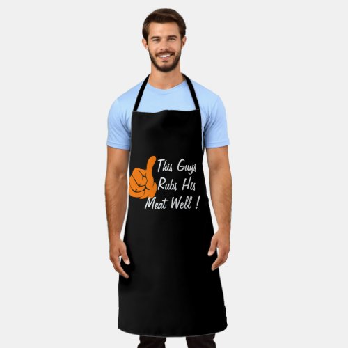 Funny Black Chef Personalized Mens Sexual_Pun Apron