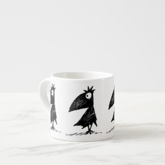 Funny Black Crows Espresso Cup