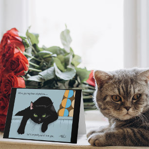 Funny Black Cute Best Cat Mom Mother’s Day Card
