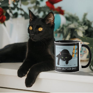 Funny Black Cute Best Cat Mom Mother’s Day Mug