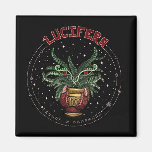 Funny Black Evil Plant Halloween Party Decor Magnet