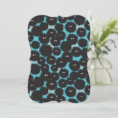 Funny black fluffy monsters  (Standing Front)