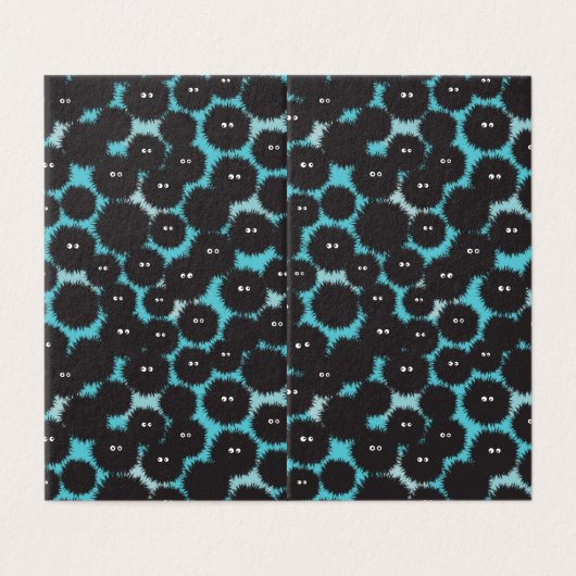 Funny black fluffy monsters  (Outside Unfolded)