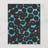 Funny black fluffy monsters (Front)