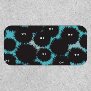 Funny black fluffy monsters  patch