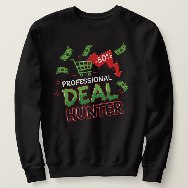 Funny Black Friday & Cyber Monday T-Shirt Sweatshirt (Design Front)