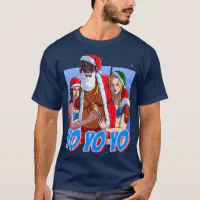 Funny Black Gangster Santa Claus Hip Hop Rap T-Shirt | Zazzle