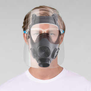 Funny Black Gas Mask Face Shield
