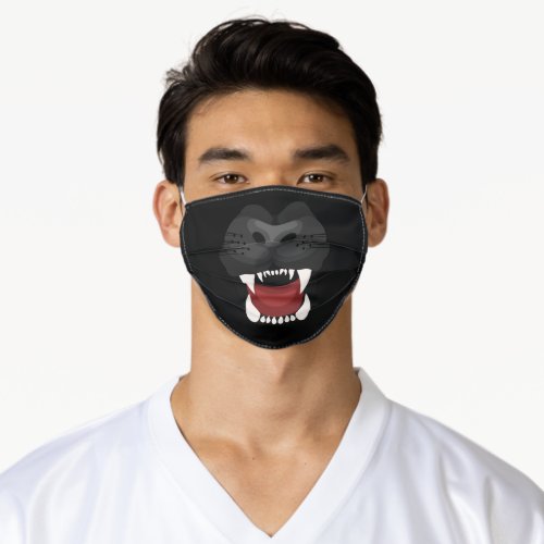 Funny Black Gorilla Print Adult Cloth Face Mask