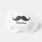 Funny black handlebar mustache stache personalized