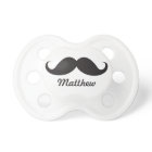 Funny black handlebar mustache stache personalized