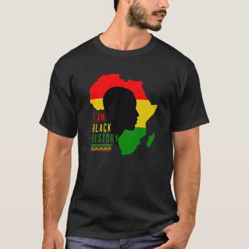 Funny black history month I am black history T_Shirt